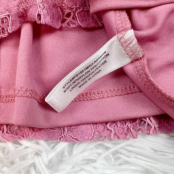 Penelope Tree sleeveless lace fit and flare dress in pink - Picture 6 of 8